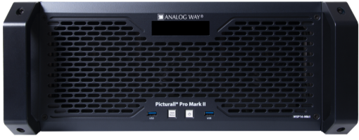 Billede af ANALOG WAY Picturall Pro Mark II 16K modular media server, 4RU chassis, 4 DP1.2 outputs